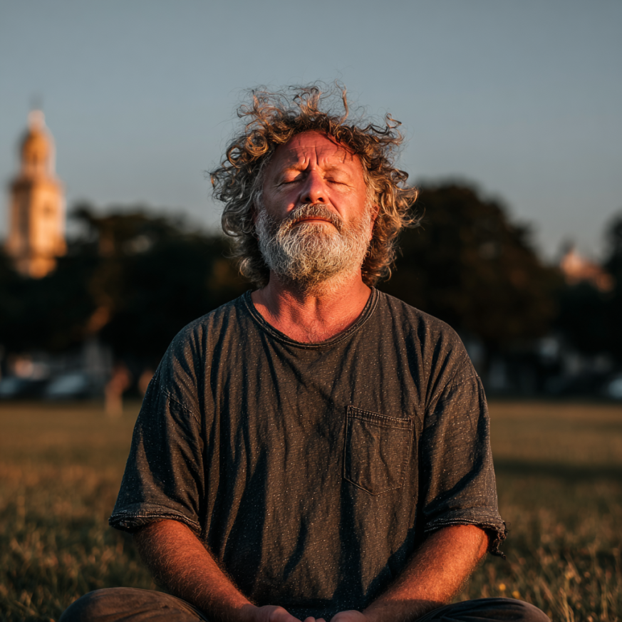 Sesiune de yoga în natură